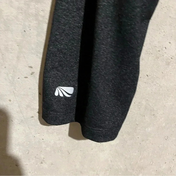 Marika Tek Skirted Leggings Womens M Black Grey Stretch Cropped Capri Active - Picture 4 of 8